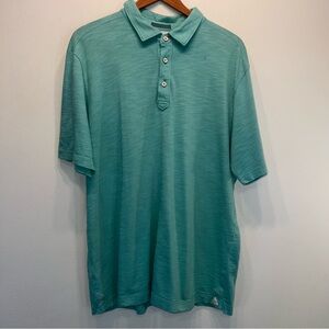Tommy Bahama 100% Pima Cotton Short Sleeve Polo Shirt Mens Size Large Green Soft